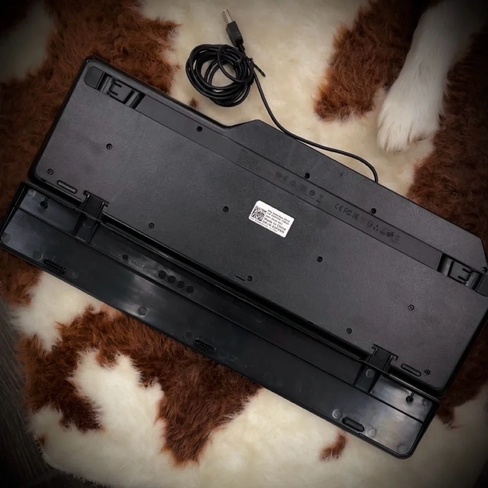 Dell Black Wired Keyboard with Wrist Rest